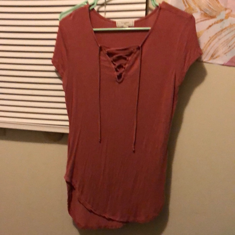Crossed String Tee Shirt